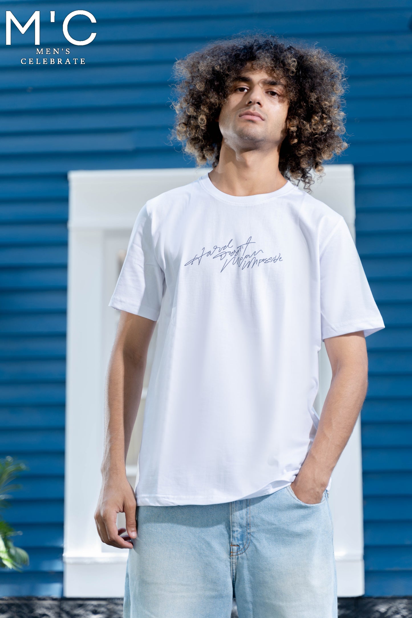 WHITE PRINTED REGULAR T_SHIRT