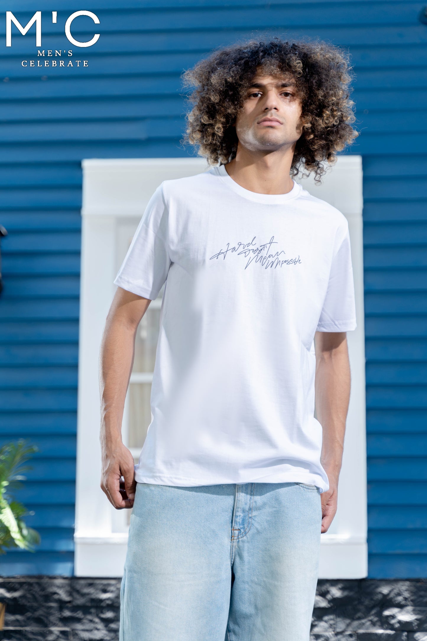 WHITE PRINTED REGULAR T_SHIRT