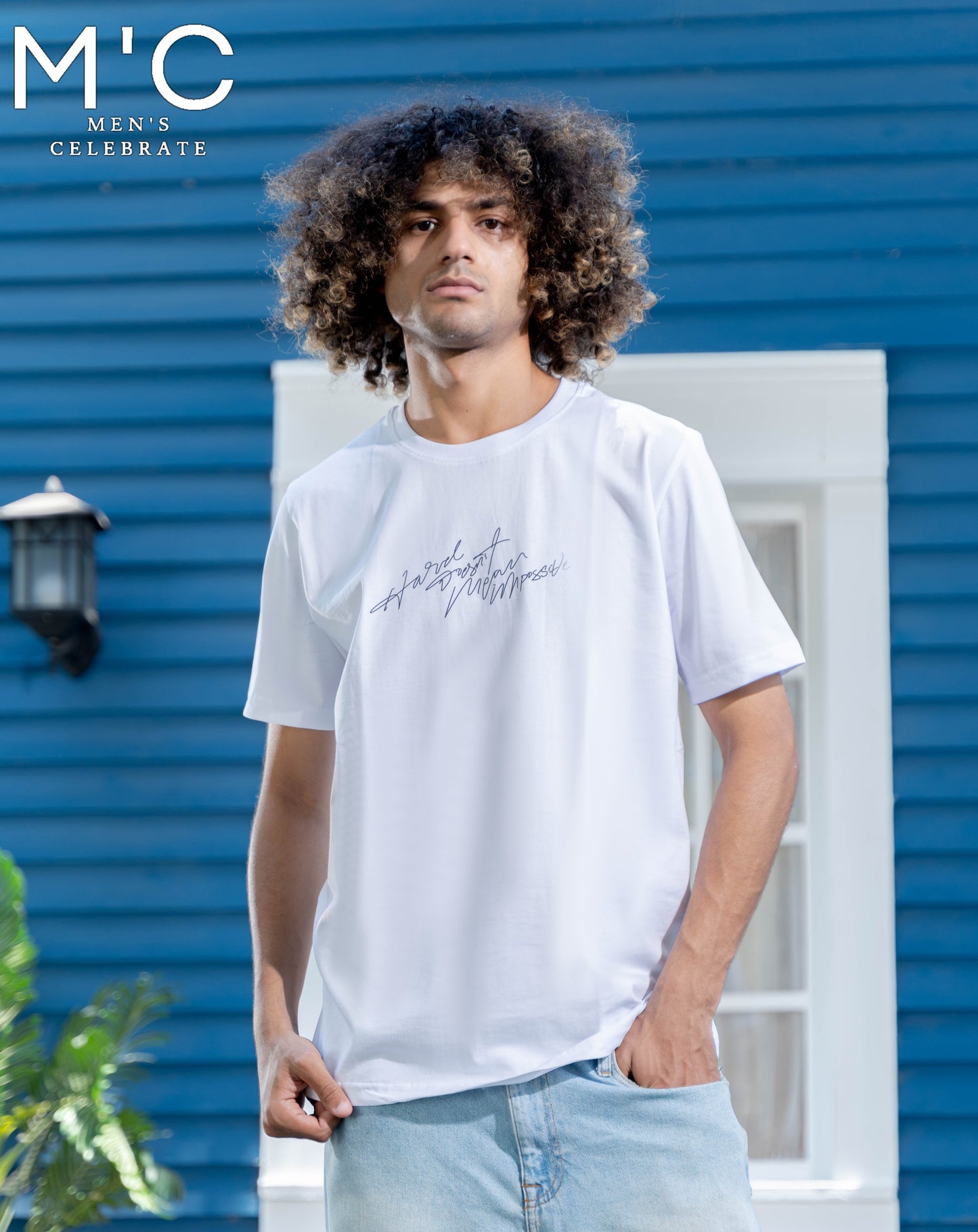 WHITE PRINTED REGULAR T_SHIRT