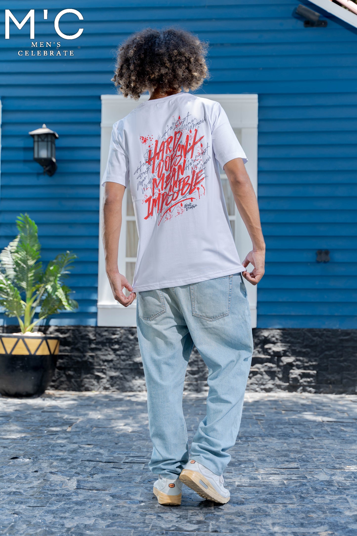 WHITE PRINTED REGULAR T_SHIRT